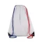 KI0104 tornazsák-hátizsák összehúzó zsinórral Kimood, Reflex Blue/White/French Red-U