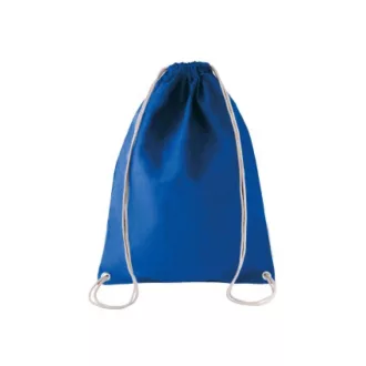   KI0125 pamut tornazsák-hátizsák fehér zsinórral Kimood, Dark Royal Blue-U