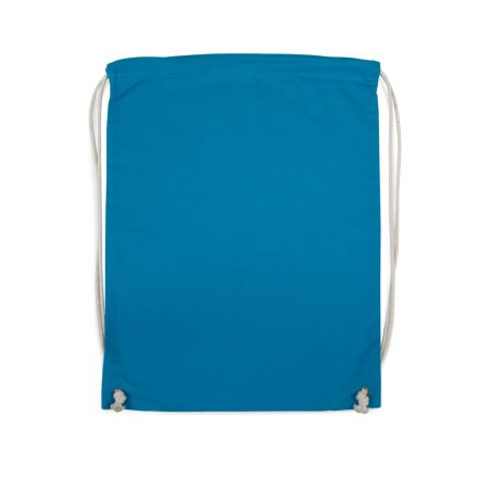 KI0125 pamut tornazsák-hátizsák fehér zsinórral Kimood, Tropical Blue-U