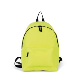   KI0130 klasszikus hátizsák bélelt hátrésszel Kimood, Fluorescent Yellow/Black-U