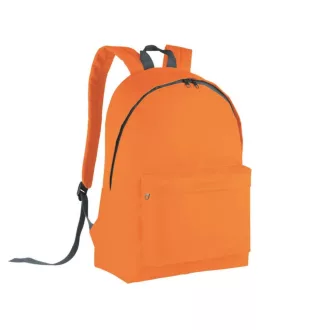   KI0130 klasszikus hátizsák bélelt hátrésszel Kimood, Orange/Black/Dark Grey-U
