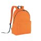 KI0130 klasszikus hátizsák bélelt hátrésszel Kimood, Orange/Black/Dark Grey-U