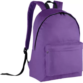   KI0130 klasszikus hátizsák bélelt hátrésszel Kimood, Purple/Black-U