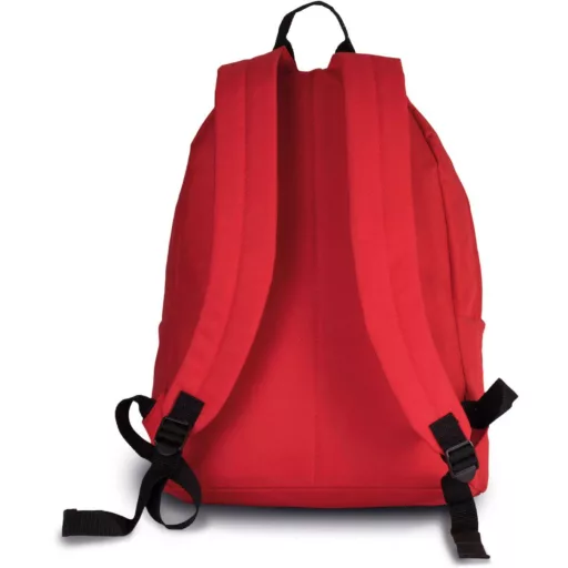 KI0130 klasszikus hátizsák bélelt hátrésszel Kimood, Red/Black-U