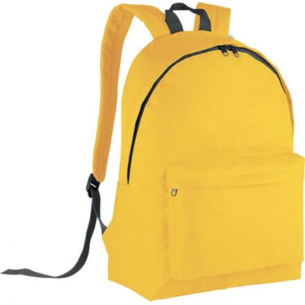 Kimood KI0130 klasszikus hátizsák, Yellow/Dark Grey