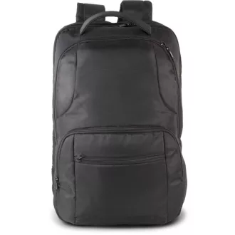   KI0145 üzleti laptop hátizsák párnázott rekesszel 15 colos laptopnak Kimood, Black/Black-U