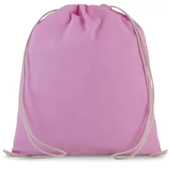   KI0147 kisméretű tornazsák-hátizsák organikus pamutból Kimood, Dark Pink-U