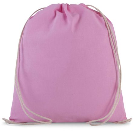 KI0147 kisméretű tornazsák-hátizsák organikus pamutból Kimood, Dark Pink-U