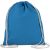 KI0147 kisméretű tornazsák-hátizsák organikus pamutból Kimood, Tropical Blue-U