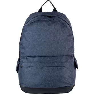   KI0158 poliészter hátizsák patenos oldalzsebekkel Kimood, Graphite Blue Heather-U