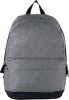 KI0158 poliészter hátizsák patenos oldalzsebekkel Kimood, Graphite Grey Heather-U
