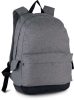 KI0158 poliészter hátizsák patenos oldalzsebekkel Kimood, Graphite Grey Heather-U