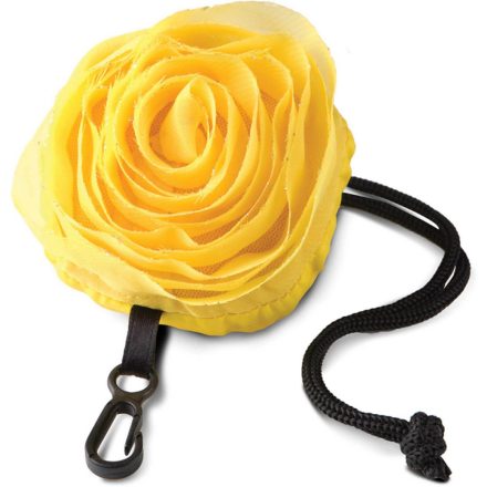 KI0202 bevásárlótáska rózsa alakú tokban Kimood, True Yellow-U