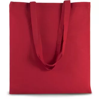   KI0223 pamut hosszú fülü bevásárlótáska Kimood, Cherry Red-U