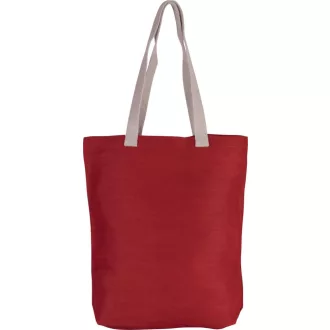   KI0229 hosszú fülü nagy juta bevásárlótáska Kimood, Crimson Red-U