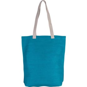   KI0229 hosszú fülü nagy juta bevásárlótáska Kimood, Turquoise-U
