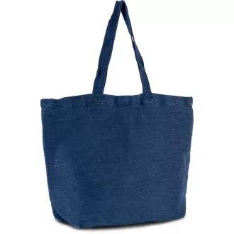   KI0231 nagy juta táska hosszú füllel és pamut béléssel Kimood, Washed Midnight Blue-U