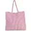KI0236 csíkos bevásárlótáska juta és pamut anyagokból Kimood, Magenta/Natural-U