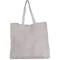 KI0236 csíkos bevásárlótáska juta és pamut anyagokból Kimood, Steel Grey/Natural-U