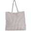 KI0236 csíkos bevásárlótáska juta és pamut anyagokból Kimood, Steel Grey/Natural-U