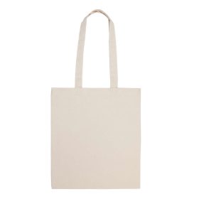   KI0250 hosszú fülü klasszikus pamut bevásárlótáska Kimood, Natural-U