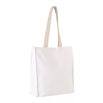 KI0251 betétes hosszú fülü pamuttáska Kimood, White-U