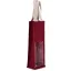 KI0267 kisméretű jutavászon bevásárlótáska Kimood, Cherry Red/Gold-U