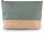KI0276 nagy cipzáras piperetasak pamut és juta anyagból Kimood, Dusty Light Green/Natural-U