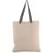 KI0277 pamut bevásárlótáska eltérő színű hosszú fülekkel Kimood, Natural/Dusty Light Green-U