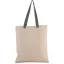 KI0277 pamut bevásárlótáska eltérő színű hosszú fülekkel Kimood, Natural/Dusty Light Green-U