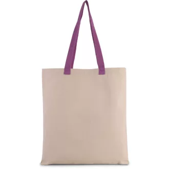   KI0277 pamut bevásárlótáska eltérő színű hosszú fülekkel Kimood, Natural/Radiant Orchid-U
