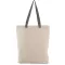 KI0278 klasszikus pamut bevásárlótáska szélesített aljjal Kimood, Natural/Dusty Light Green-U