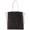 KI0281 hálós betétes juta bevásárlótáska Kimood, Black/Natural-U