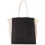 KI0281 hálós betétes juta bevásárlótáska Kimood, Black/Natural-U