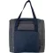 KI0347 hűtőtáska nagy első zsebbel és kontrasztos fülekkel Kimood, Dark Grey Heather/Navy-U