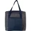 KI0347 hűtőtáska nagy első zsebbel és kontrasztos fülekkel Kimood, Dark Grey Heather/Navy-U