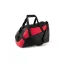 KI0607 poliészter sporttáska zsebekkel és vállpánttal Kimood, Black/Red-U
