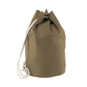   KI0629 pamutvászon zsinór vállpántos tengerész táska Kimood, Vintage Khaki-U