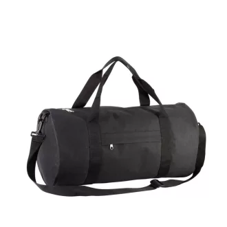   KI0633 cső alakú utazótáska cipzáras oldalzsebbel Kimood, Black/Black-U