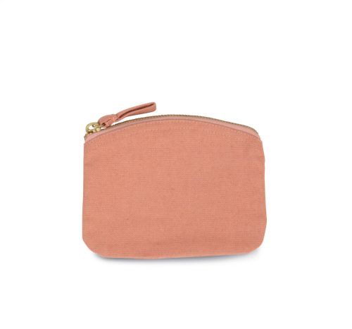 KI0742 pamut piperetáska fém cipzárral Kimood, Dusty Pink-M