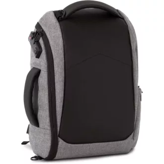   KI0890 lopásgátlós hátizsák TSA zárrendszerrel Kimood, Graphite Grey Heather/Black-U