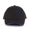 KP011 hat paneles Baseball sapka K-UP, Black/Royal Blue-U