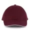 KP011 hat paneles Baseball sapka K-UP, Burgundy/White-U