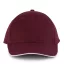 KP011 hat paneles Baseball sapka K-UP, Burgundy/White-U