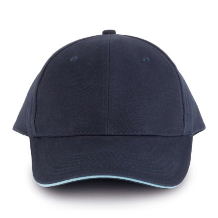 KP011 hat paneles Baseball sapka K-UP, Navy/Sky Blue-U