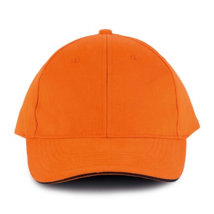 KP011 hat paneles Baseball sapka K-UP, Orange/Navy-U