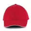 KP011 hat paneles Baseball sapka K-UP, Red/White/Green-U