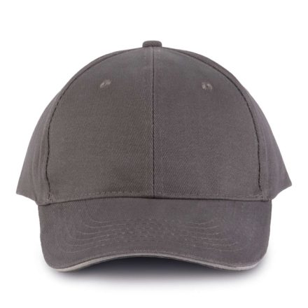 KP011 hat paneles Baseball sapka K-UP, Slate Grey/Light Grey-U