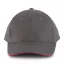 KP011 hat paneles Baseball sapka K-UP, Slate Grey/Red-U