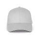 KP011 hat paneles Baseball sapka K-UP, Snow Grey/Dark Grey-U